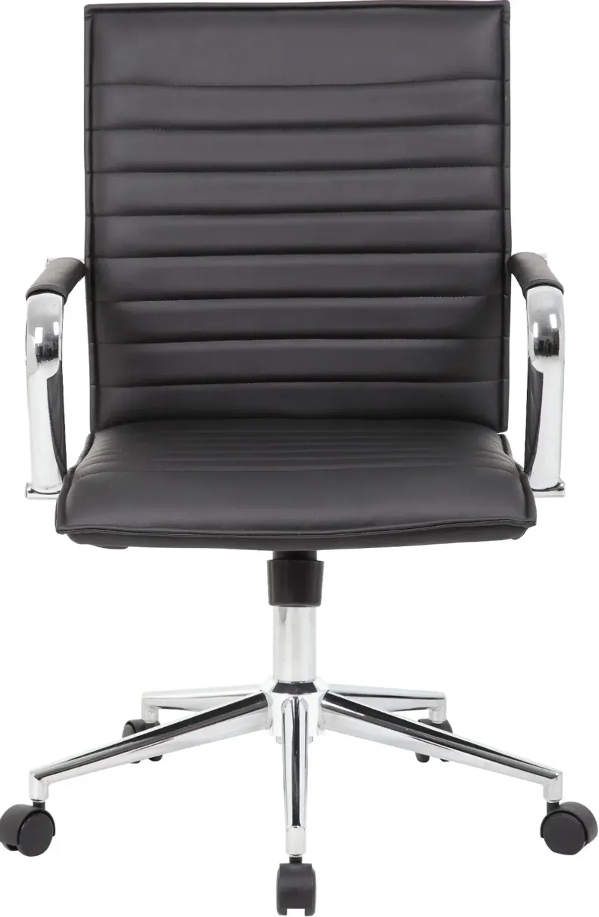 Boss Black Vinyl Hospitality Office Chair