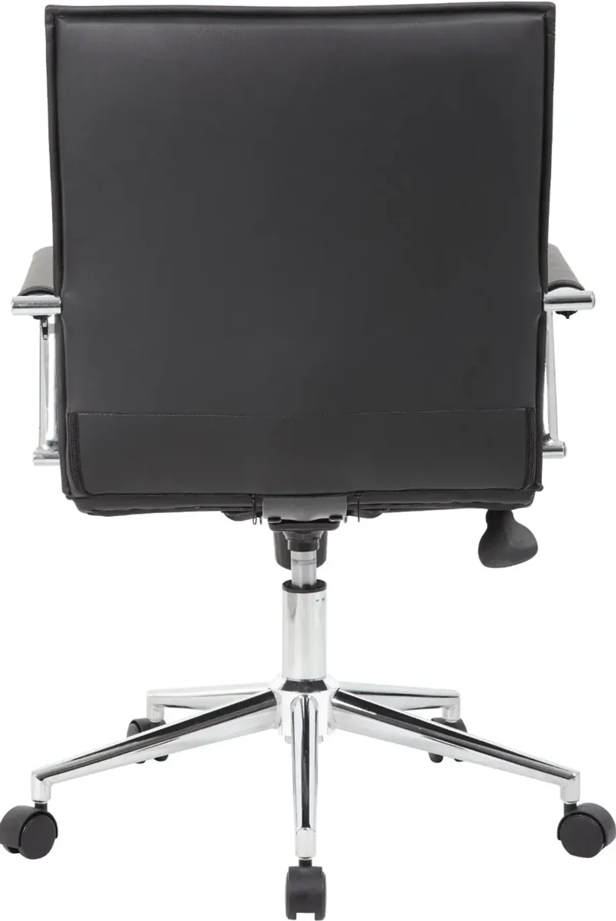 Boss Black Vinyl Hospitality Office Chair