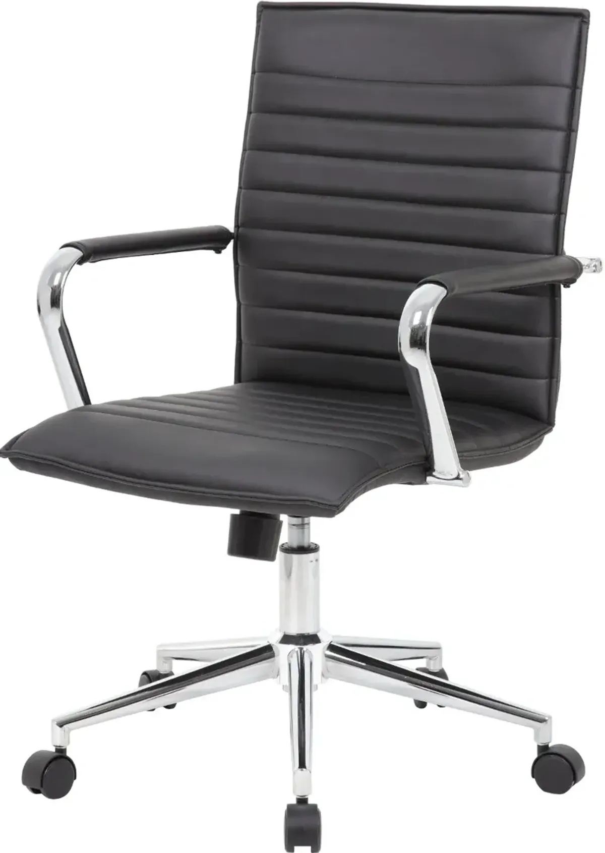 Boss Black Vinyl Hospitality Office Chair