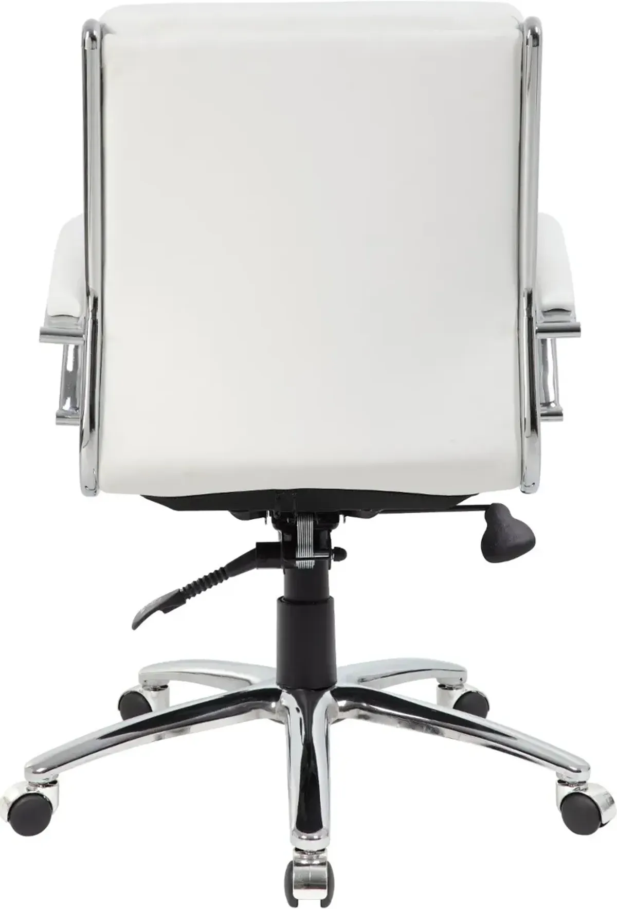 Boss White And Chrome Office Chair