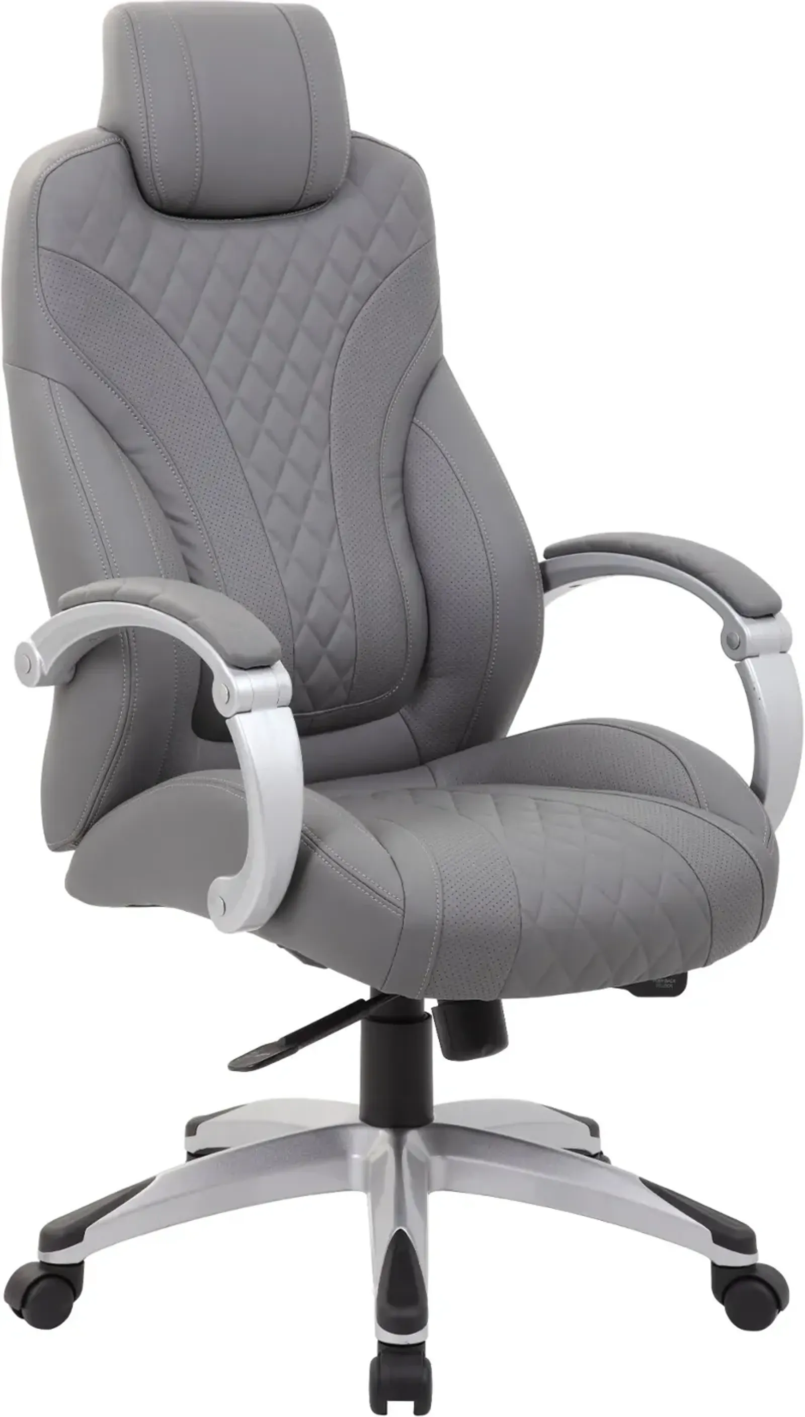 Boss Grey Executive Office Chair With Head Rest