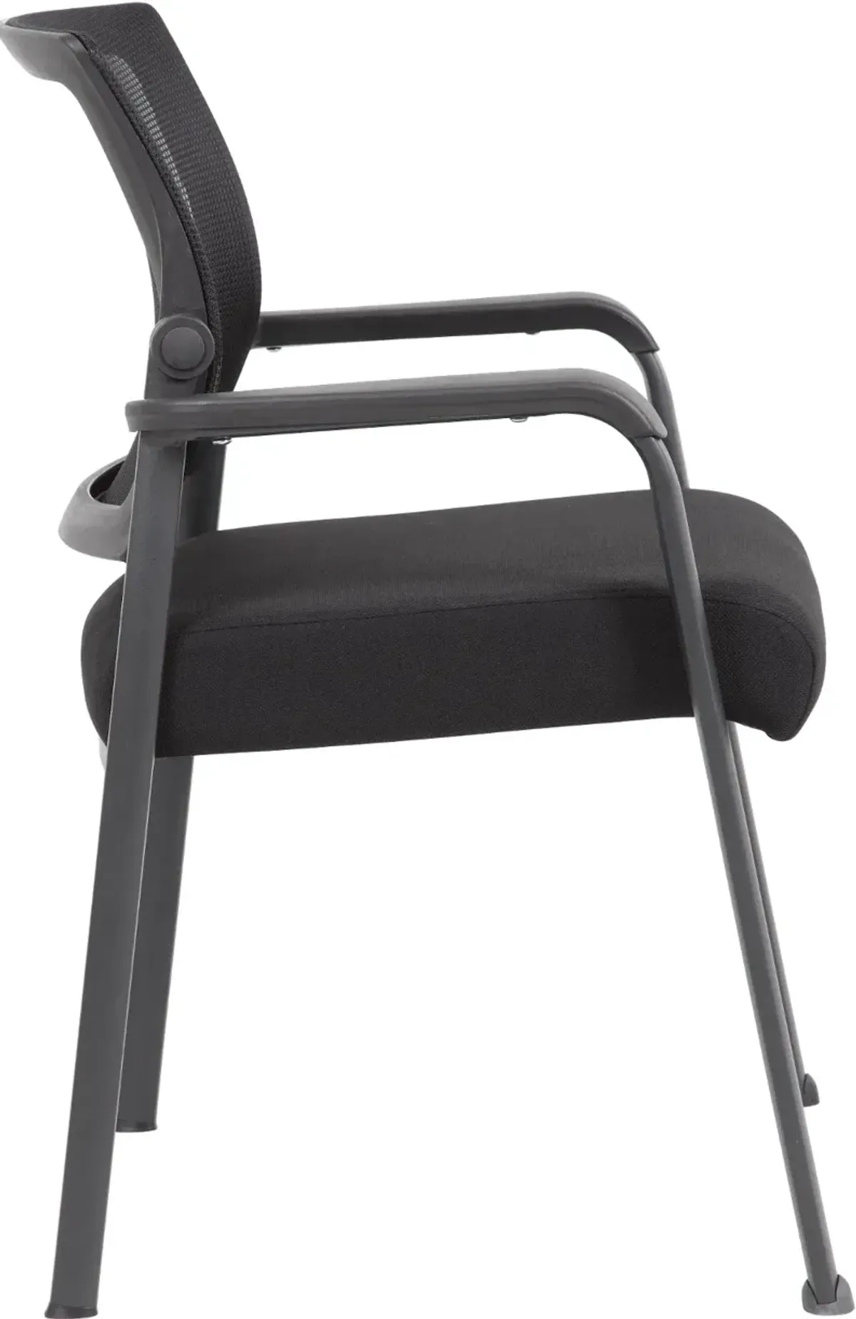 Boss Black Mesh 4-Leg Guest Chair