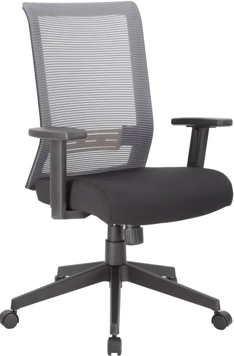 Boss Gray And Black Task Office Chair