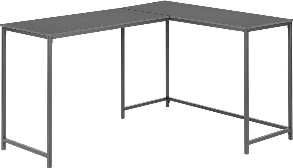 Lindzee Black L-Shaped Desk