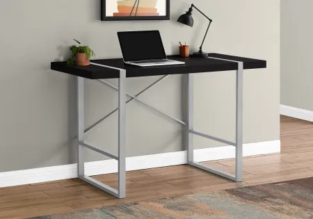 Black and Silver Computer Desk