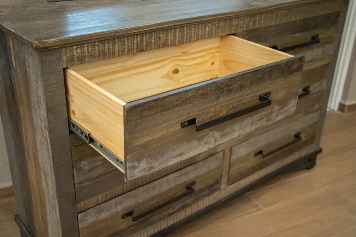 Loft Rustic Pine Dresser