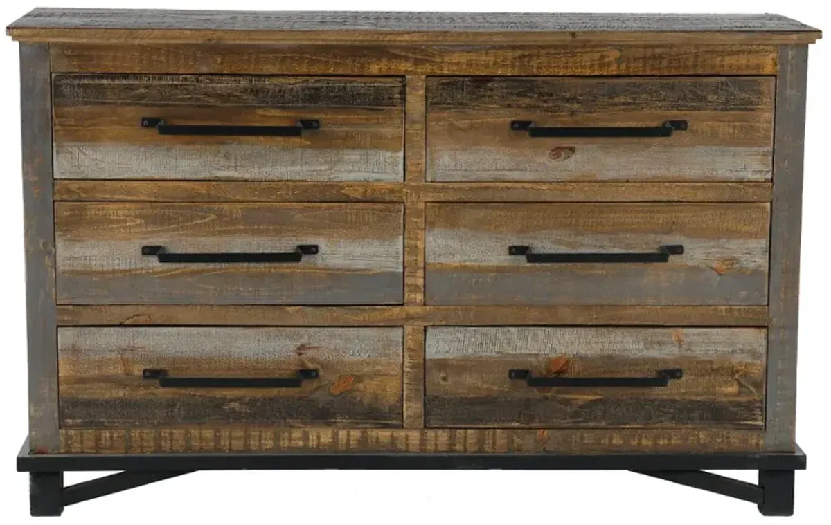 Loft Rustic Pine Dresser