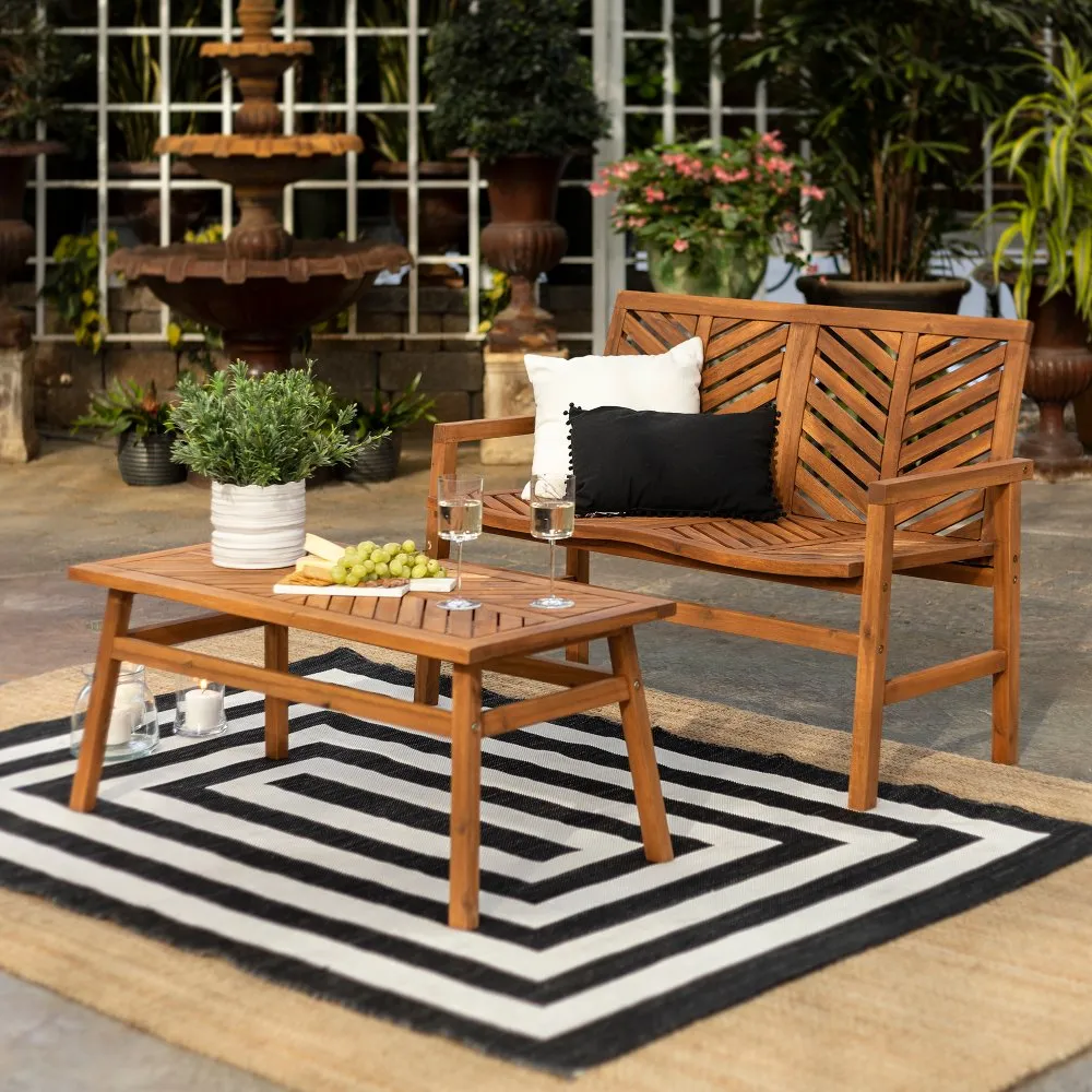 Vincent Natural 2 Piece Patio Chair Set