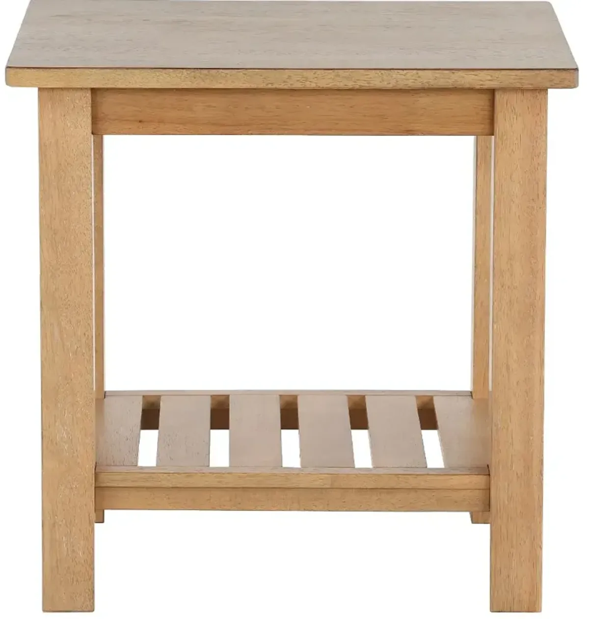 Riverside Burlap Brown Industrial End Table