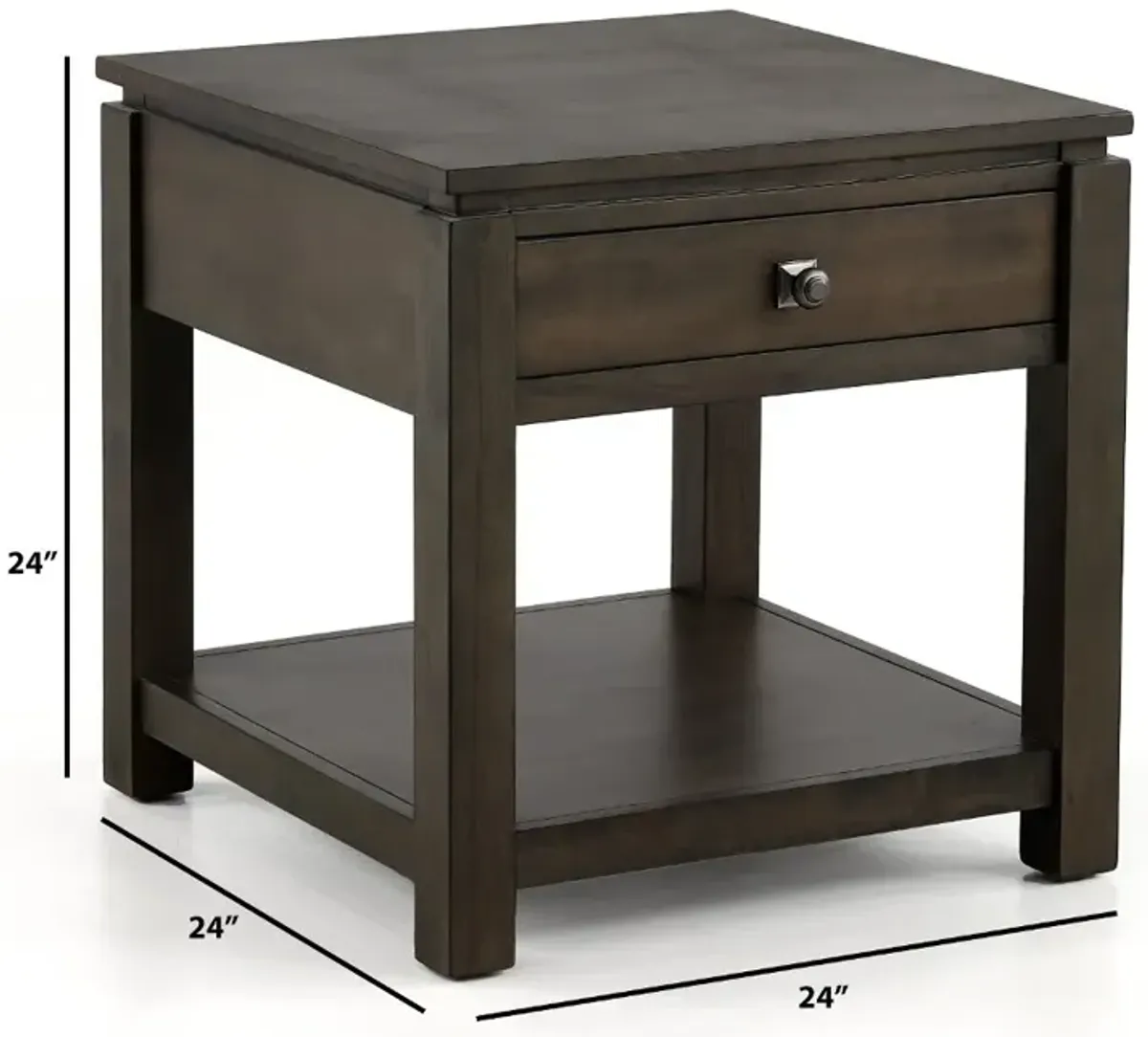 Hartford Gray End Table