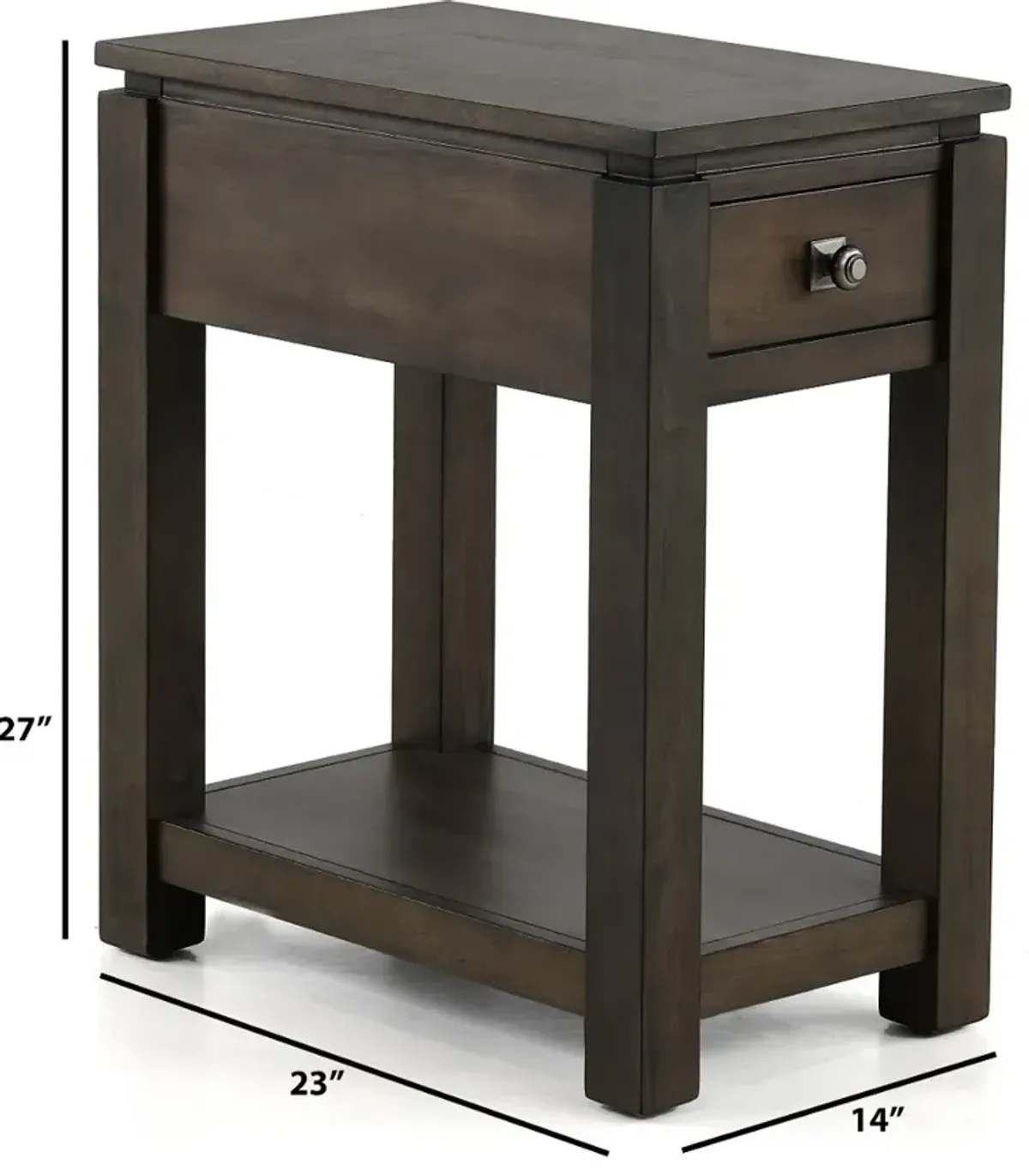 Hartford Gray Side Table