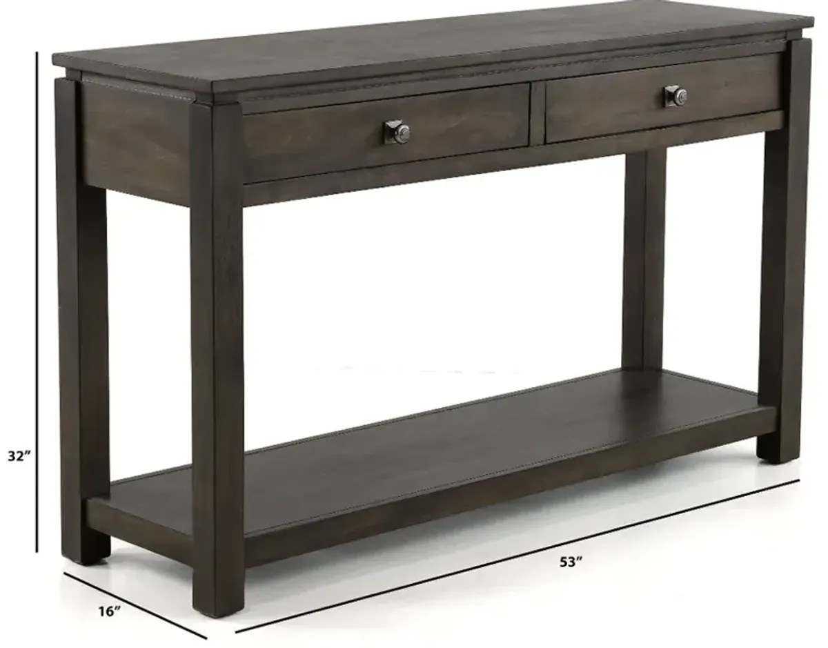 Hartford Gray Console Table