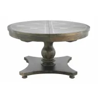 French Country Timberwood Round Dining Table - Soulan