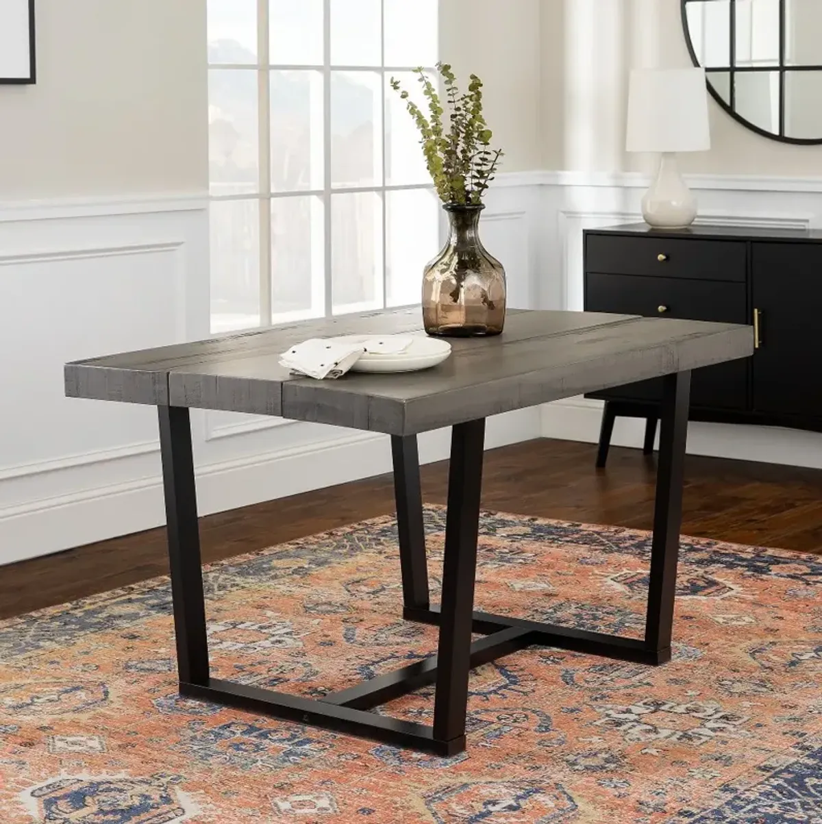 Durange Rustic Gray Dining Room Table - Walker Edison