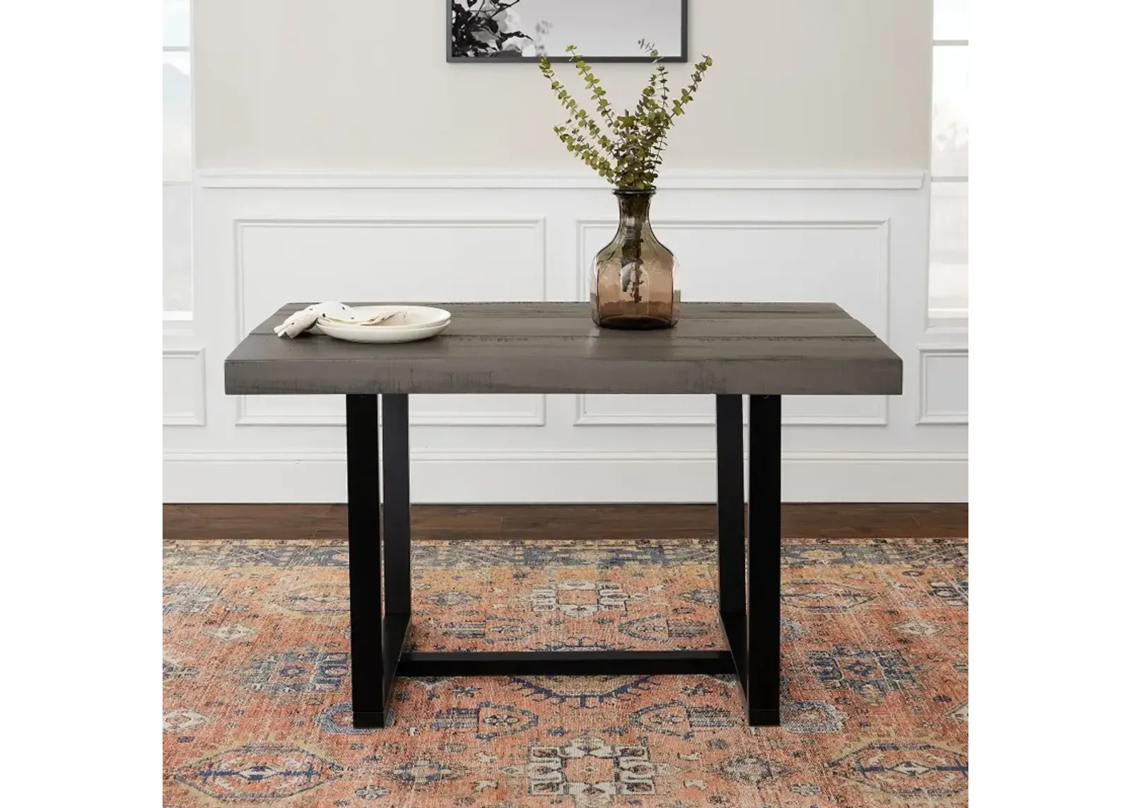 Durange Rustic Gray Dining Room Table - Walker Edison