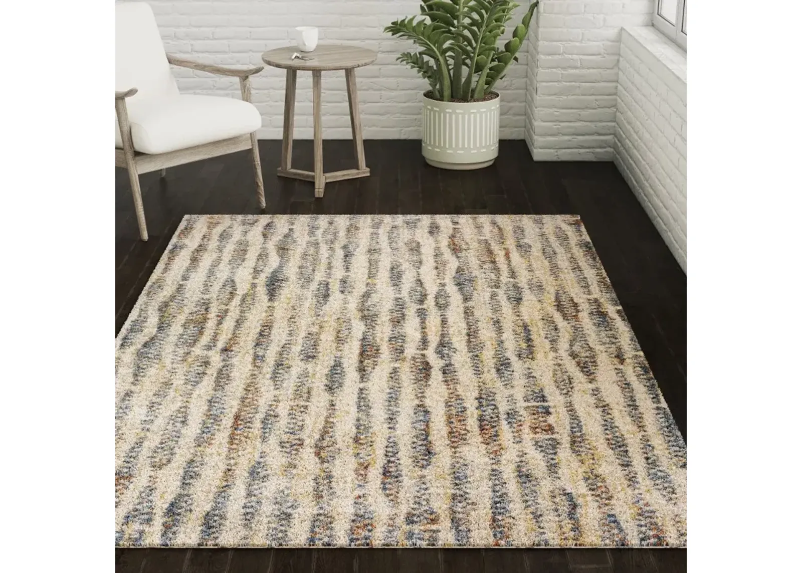 Orleans 5 x 7 Contemporary Ivory Area Rug