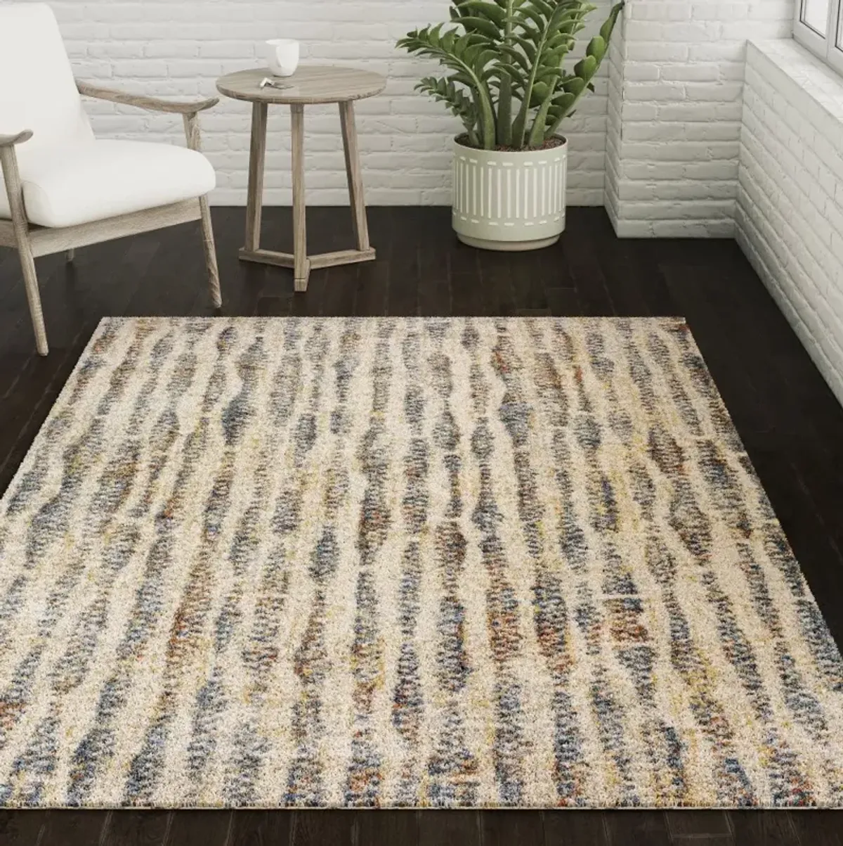 Orleans 5 x 7 Contemporary Ivory Area Rug