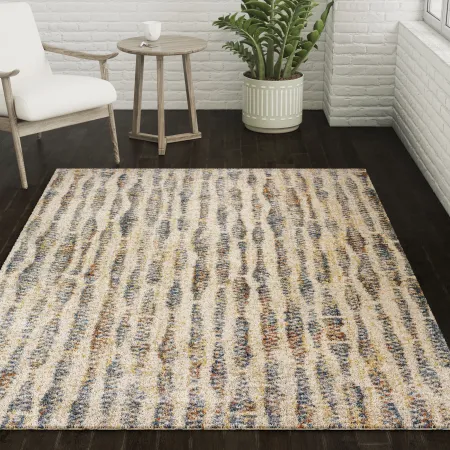 Orleans 8 x 10 Contemporary Ivory Area Rug
