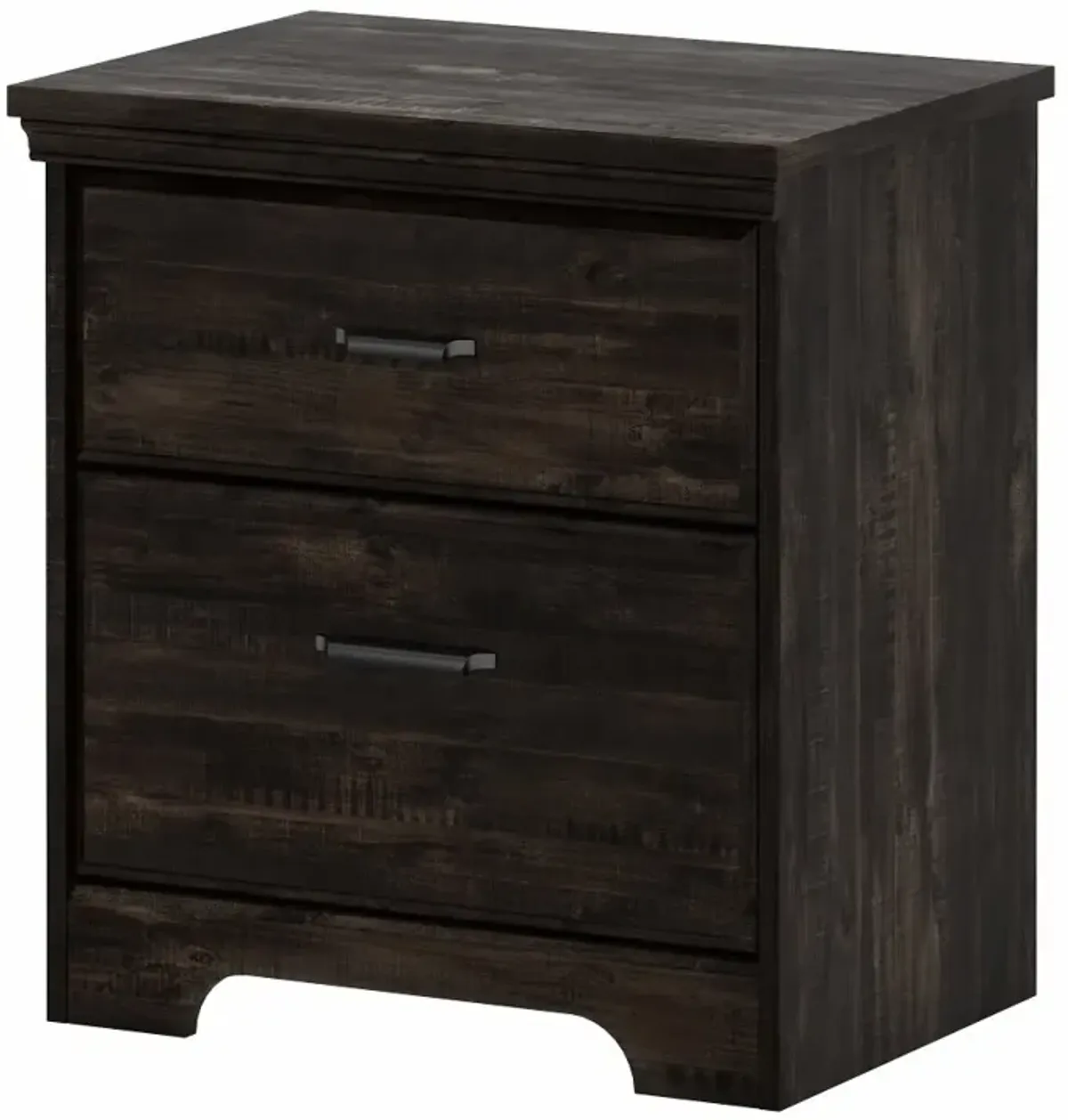 Versa Classic Rubbed Black Nightstand - South Shore