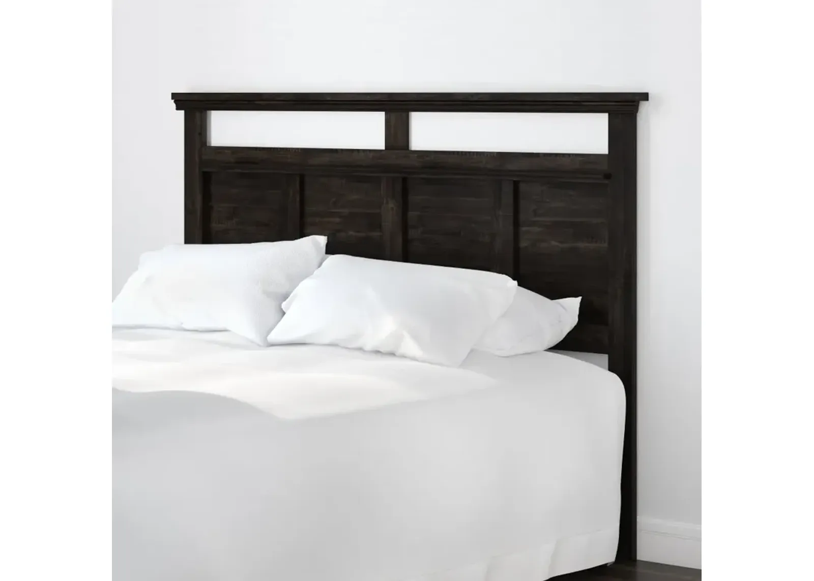 Versa Rubbed Black Full/Queen Headboard - South Shore