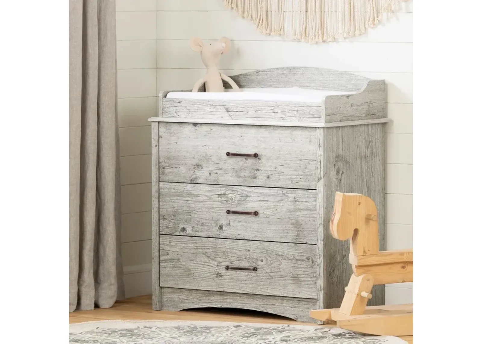 Helson Seaside Pine Changing Table - South Shore