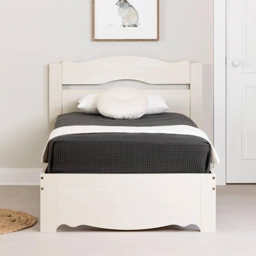 Lyara White Wash Bed Set - South Shore