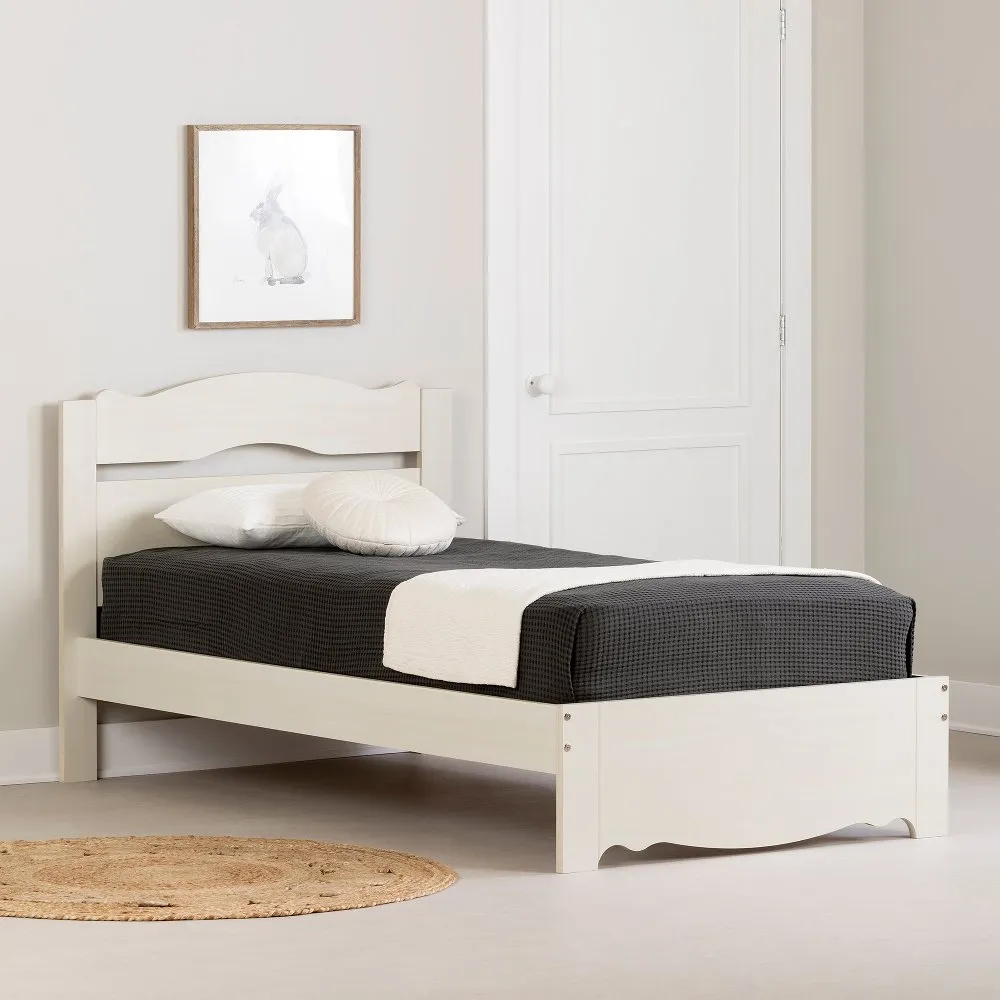 Lyara White Wash Bed Set - South Shore