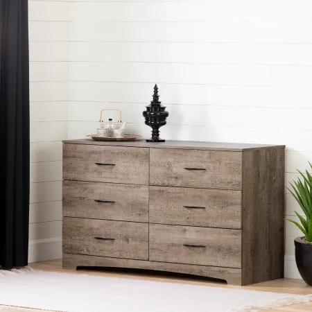 Step One Weathered Oak 6-Drawer Dresser - South Shore