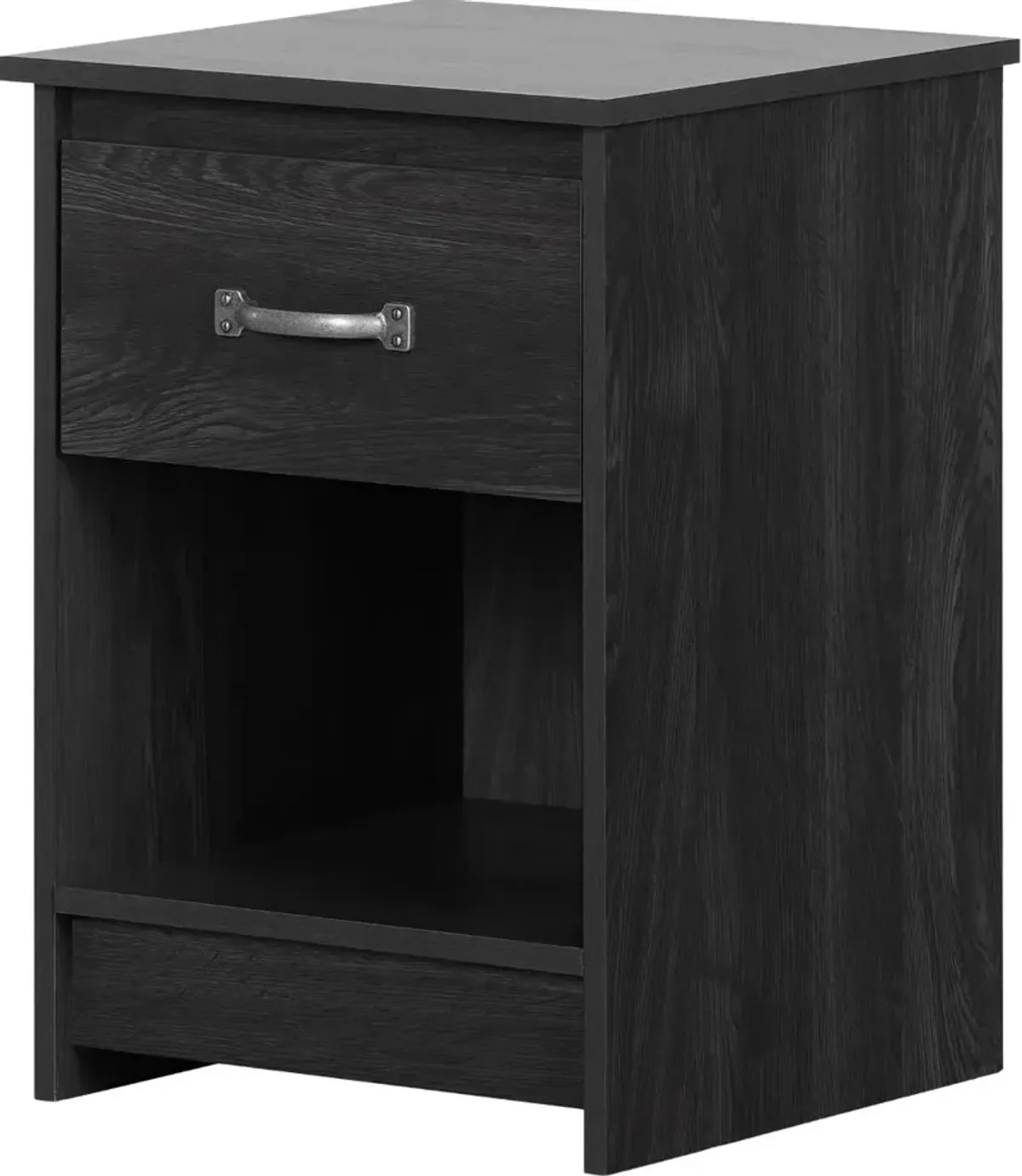 Tassio Gray Oak 1-Drawer Nightstand - South Shore