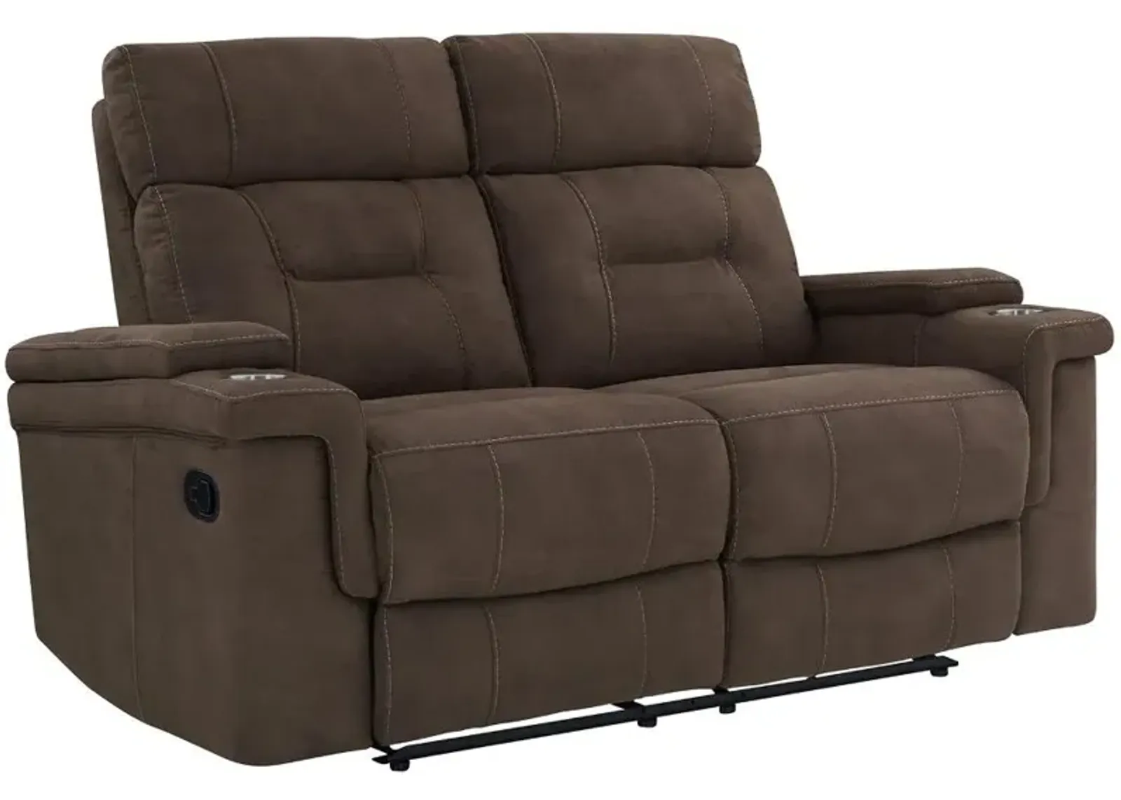 Diesel Cobra Brown Reclining Loveseat