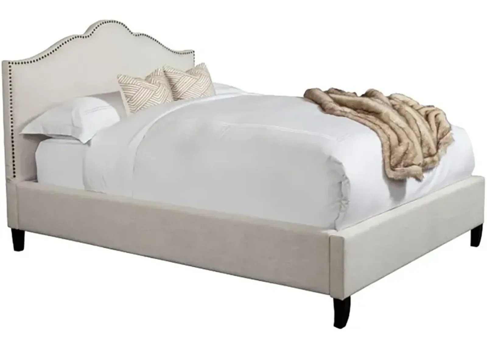 Aster Natural Queen Upholstered Bed