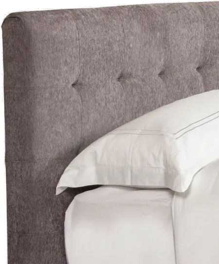 Iris Gray Queen Upholstered Bed