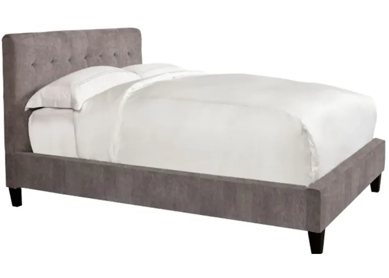 Iris Gray Queen Upholstered Bed