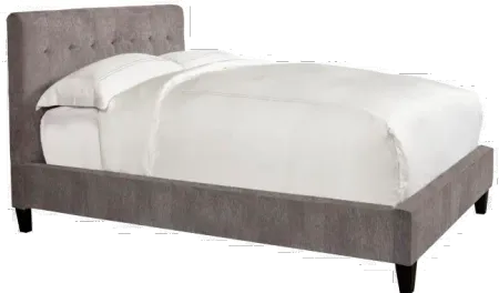 Iris Gray Queen Upholstered Bed