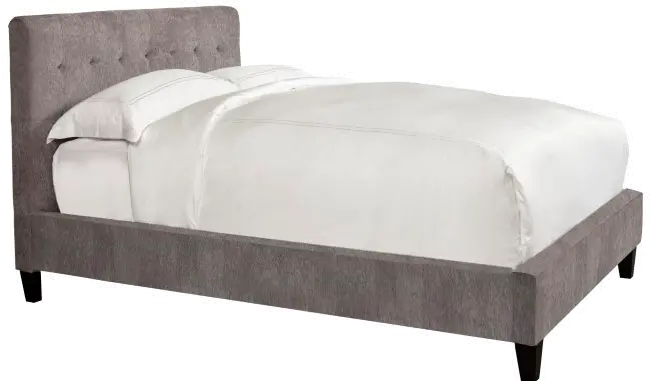 Iris Gray King Upholstered Bed
