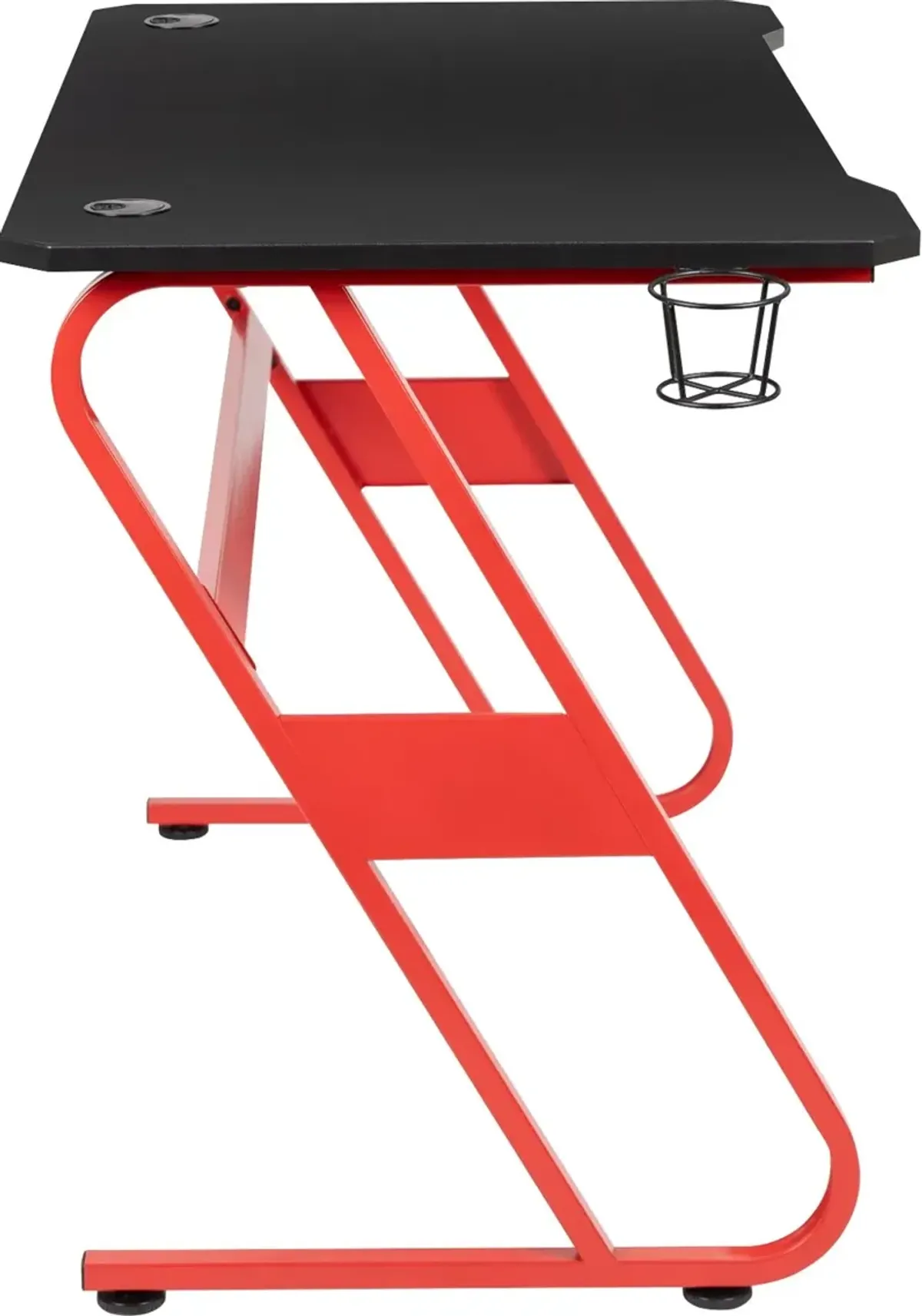 Clifford Red Ergonomic Gaming Desk