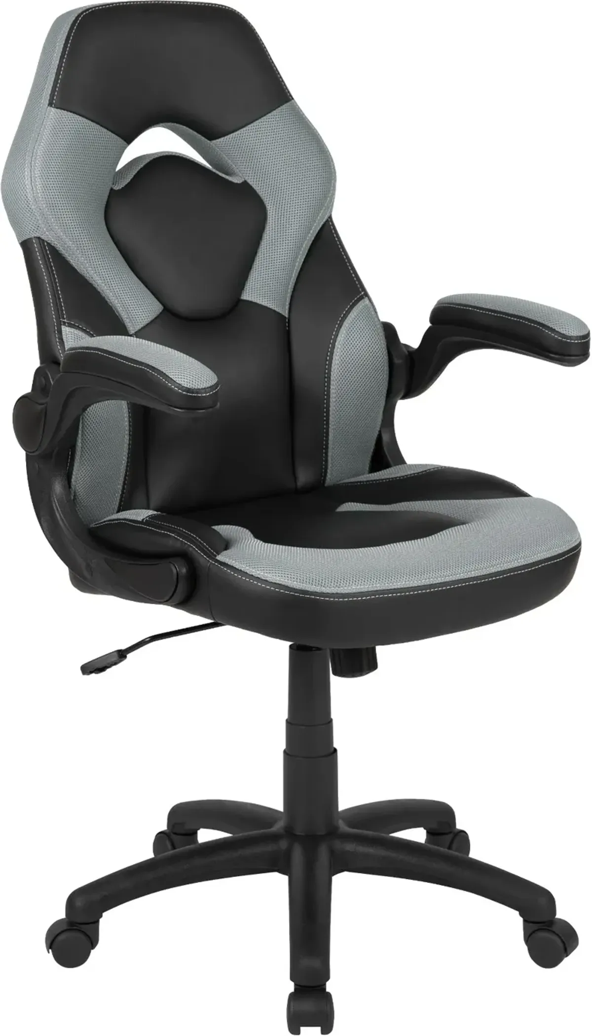 X10 Gray and Black Gaming Swivel Chair