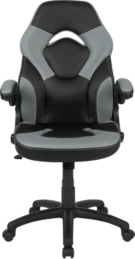 X10 Gray and Black Gaming Swivel Chair