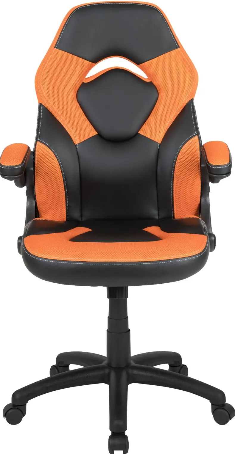 X10 Orange and Black Gaming Swivel Chair