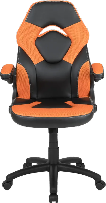 X10 Orange and Black Gaming Swivel Chair