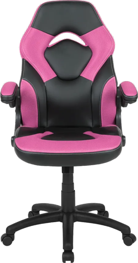 X10 Pink and Black Gaming Swivel Chair