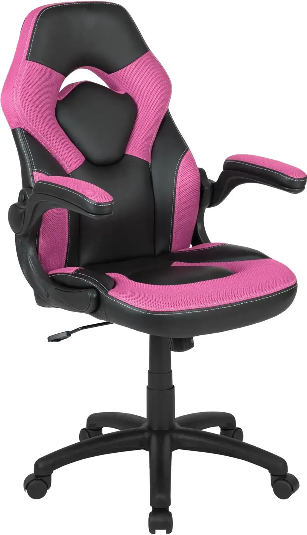 X10 Pink and Black Gaming Swivel Chair