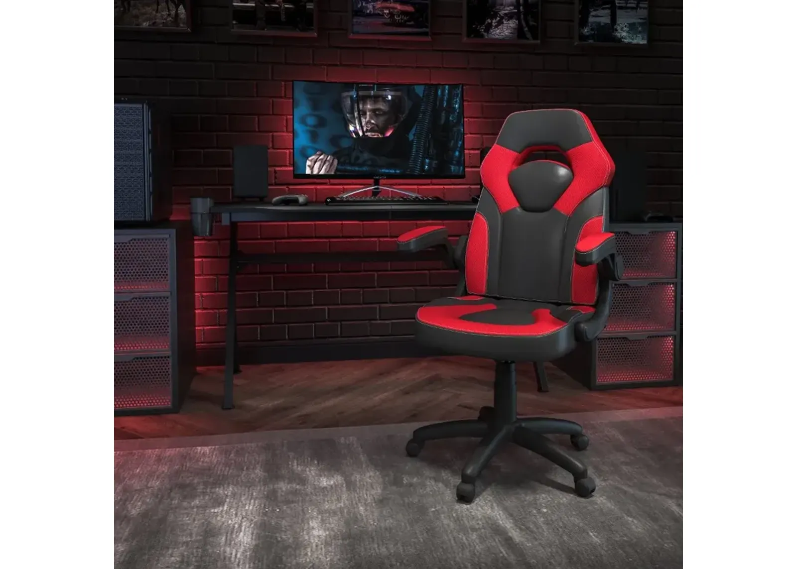 X10 Red and Black Gaming Swivel Chair