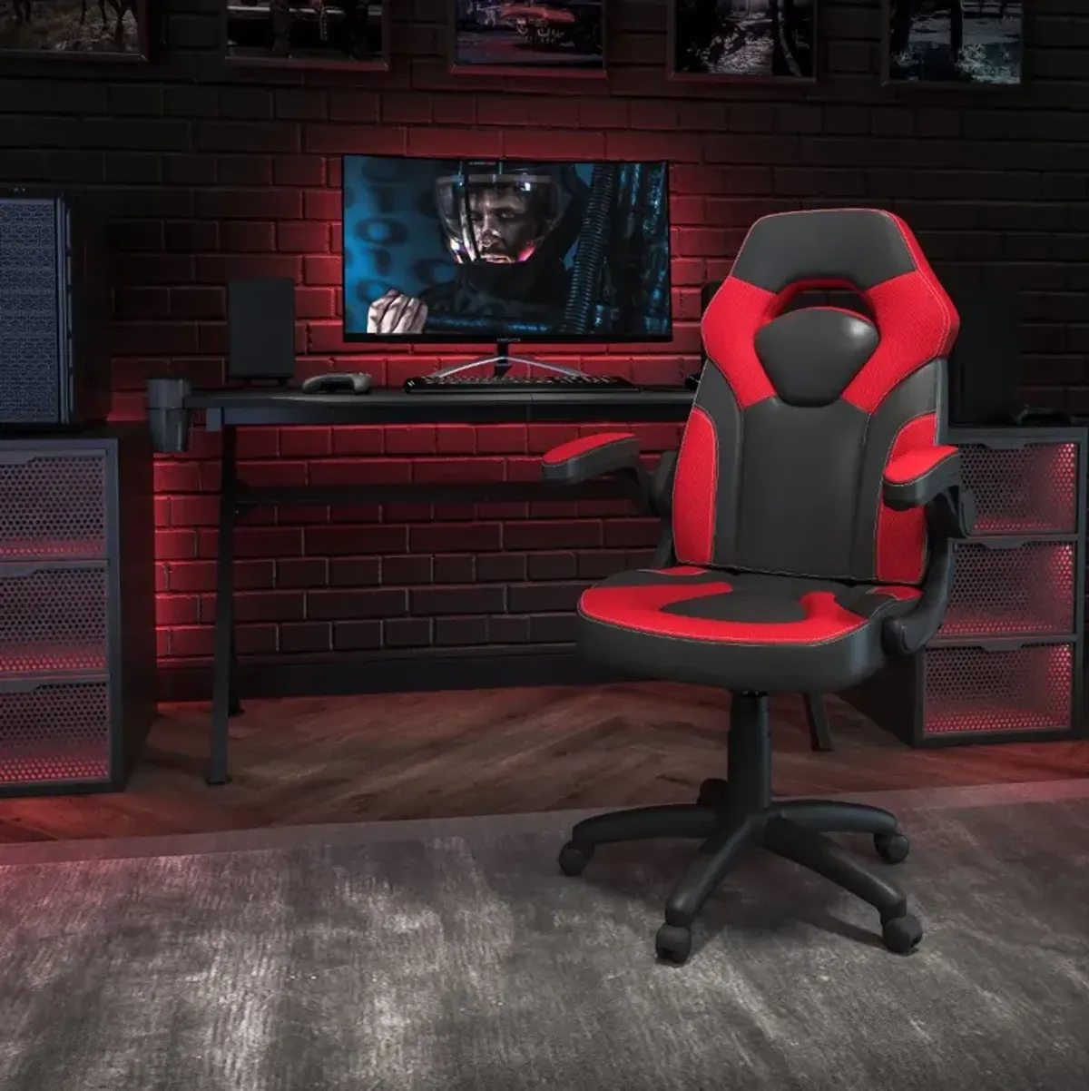 X10 Red and Black Gaming Swivel Chair