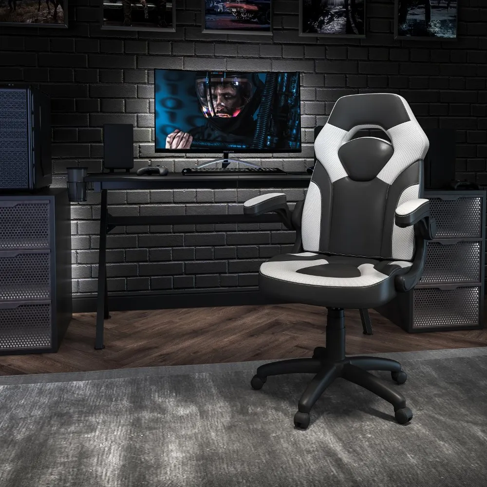 X10 White and Black Gaming Swivel Chair