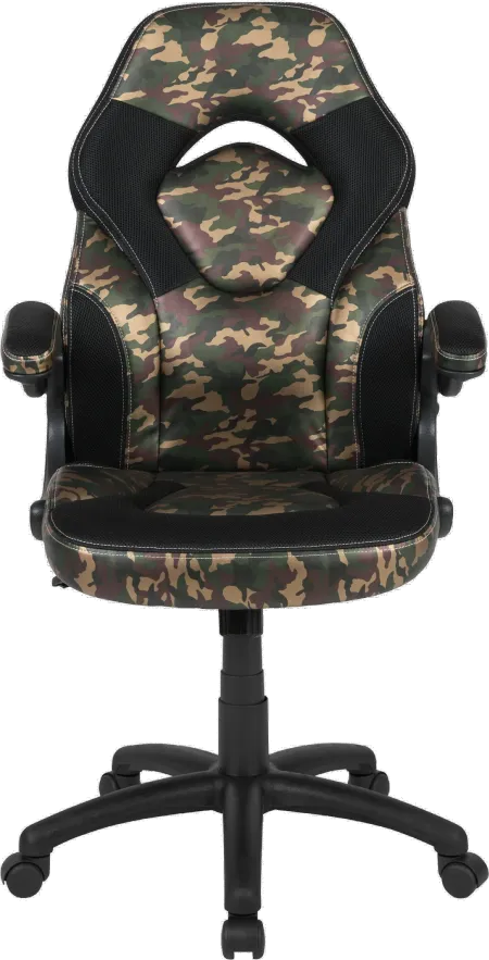 X10 Camouflage and Black Gaming Swivel Chair