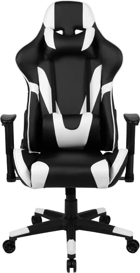 X20 White and Black Gaming Swivel Chair