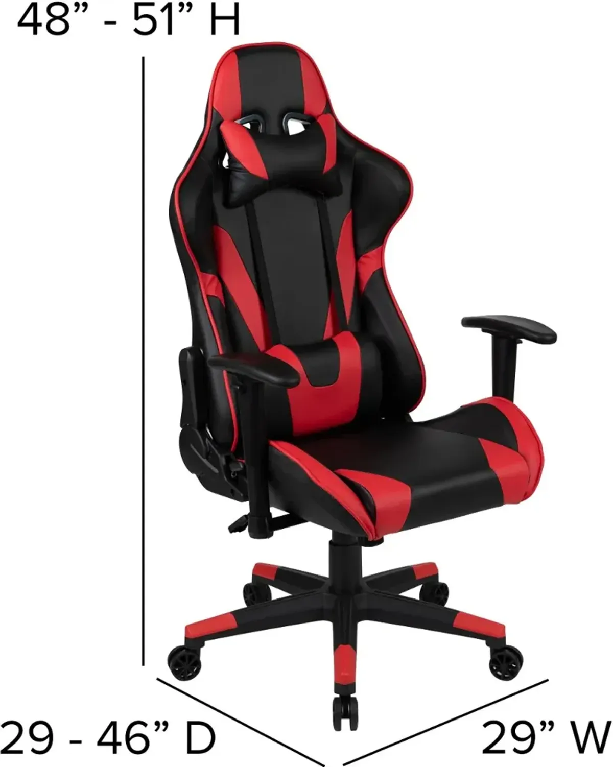 X20 Red and Black Gaming Swivel Chair