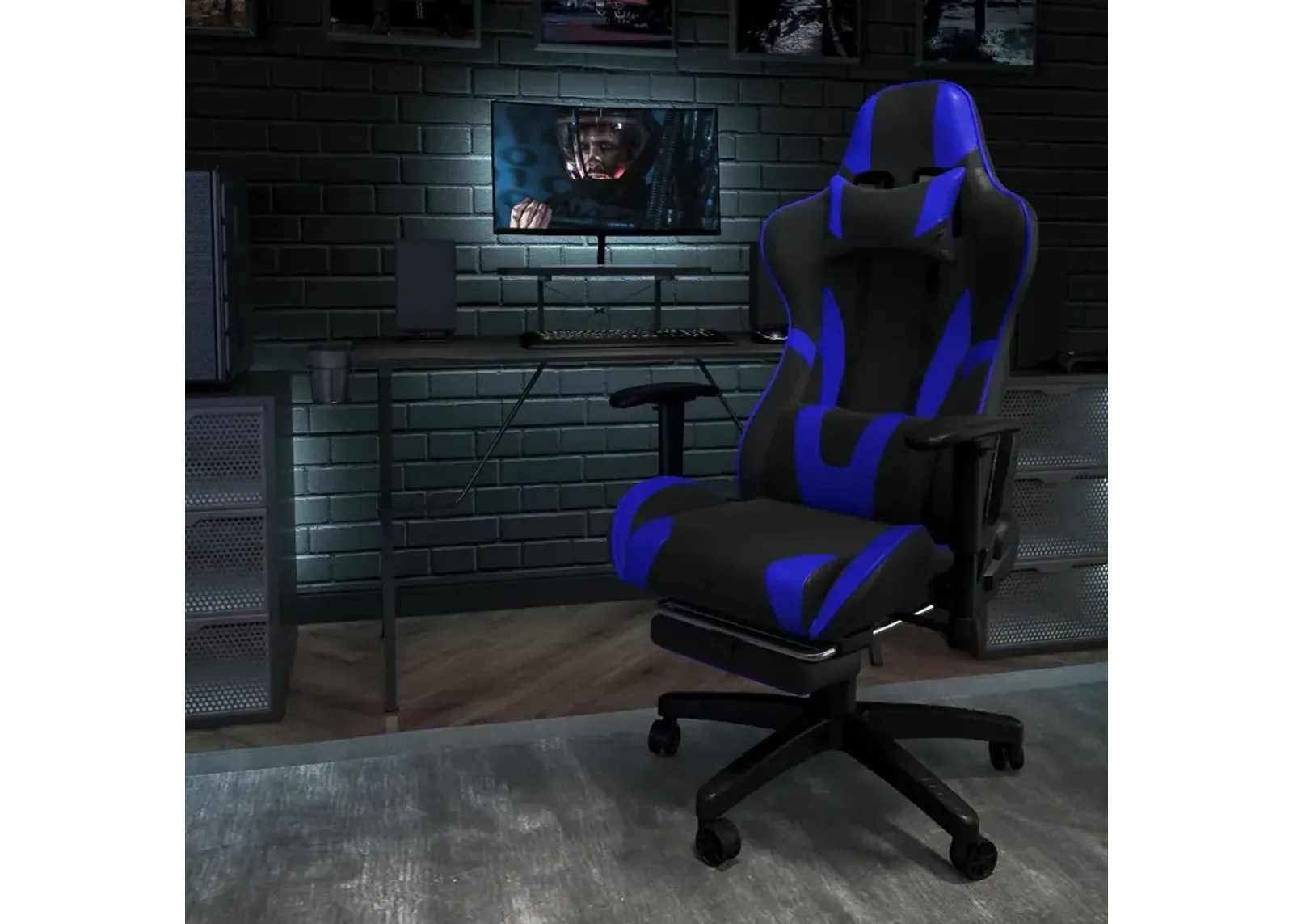 X20 Blue and Black Gaming Swivel Chair