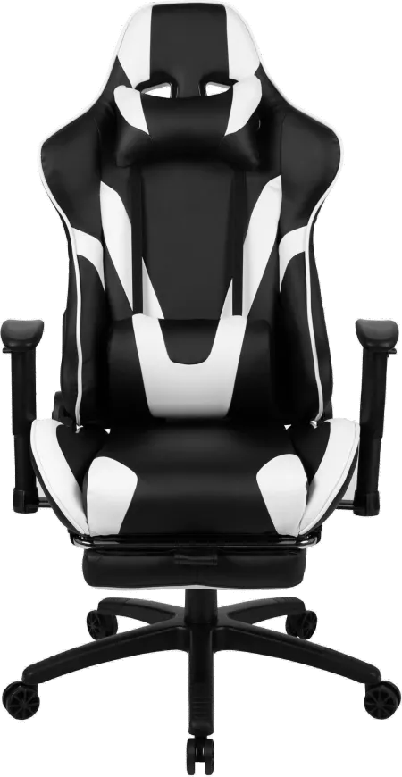 X30 White and Black Gaming Swivel Chair